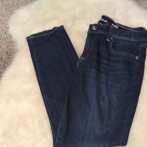 7 For All Mankind Women's Dark Blue Ankle Jeans 30